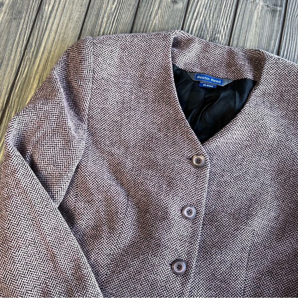 Austin Reed Vintage Wool Blend Blazer Women's Size 4 Made in USA